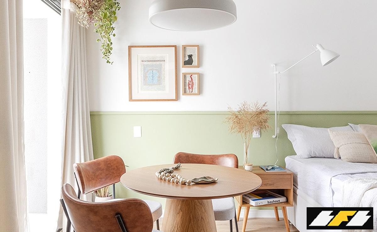 Meia parede pintada é tendência e deixa a casa moderna com pouco esforço