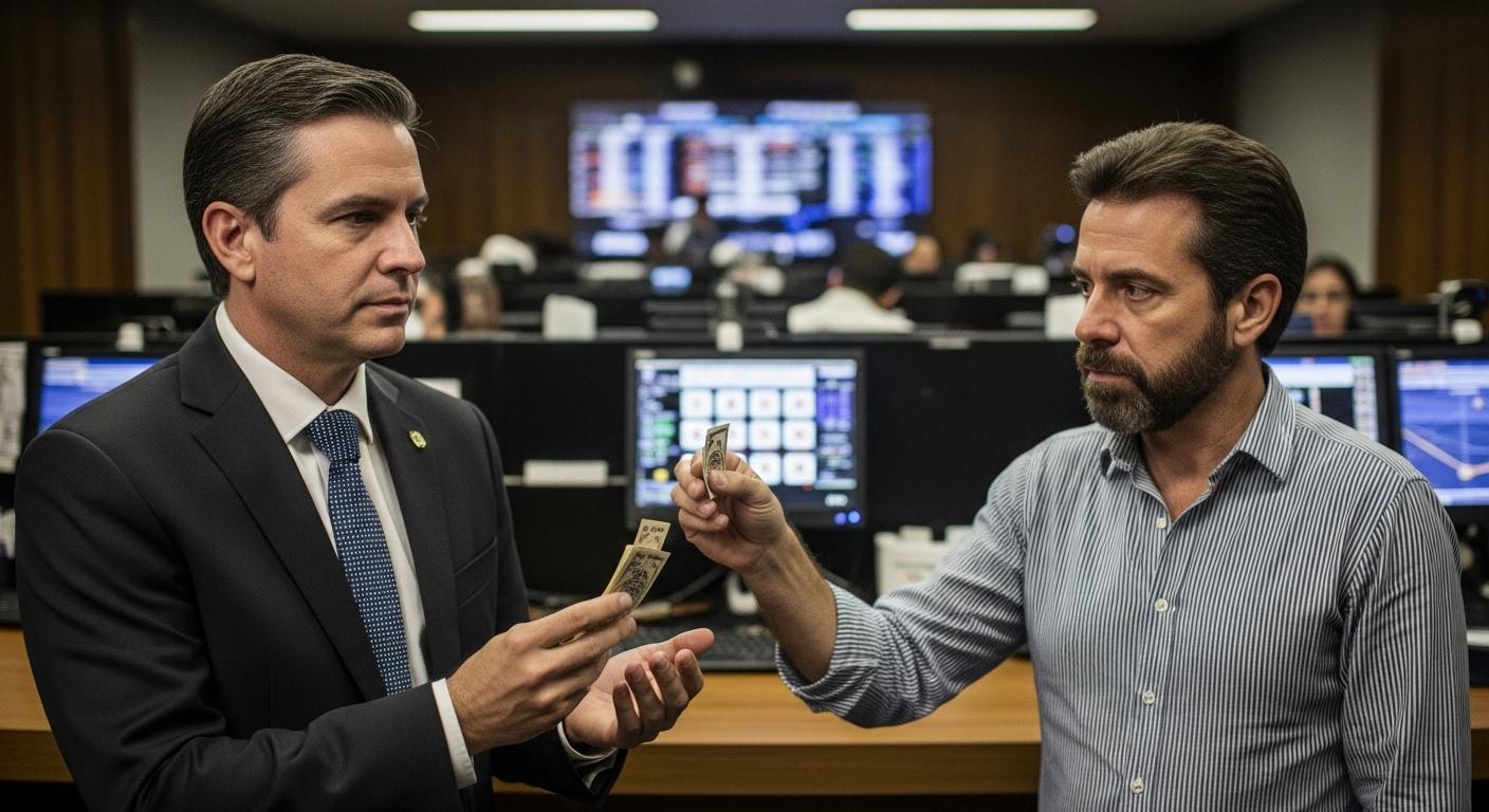 Brazilian family analyzing lottery-related charts in a home setting