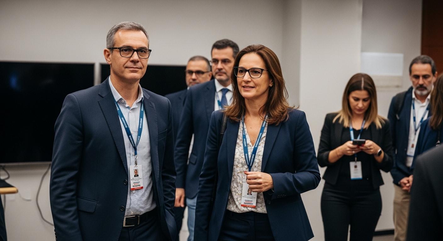 Seniors in a modern lifestyle medicine community with care staff in a Brazilian setting.