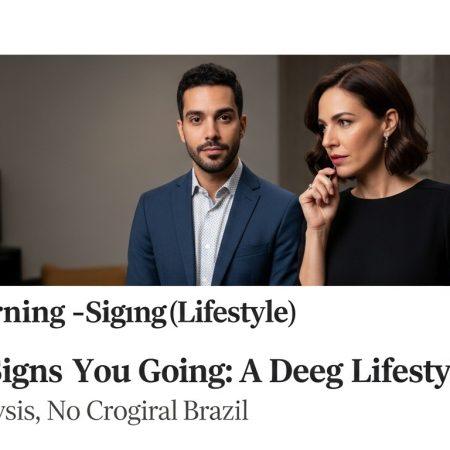 Warning Signs You Going Lifestyle: A Deep Analysis