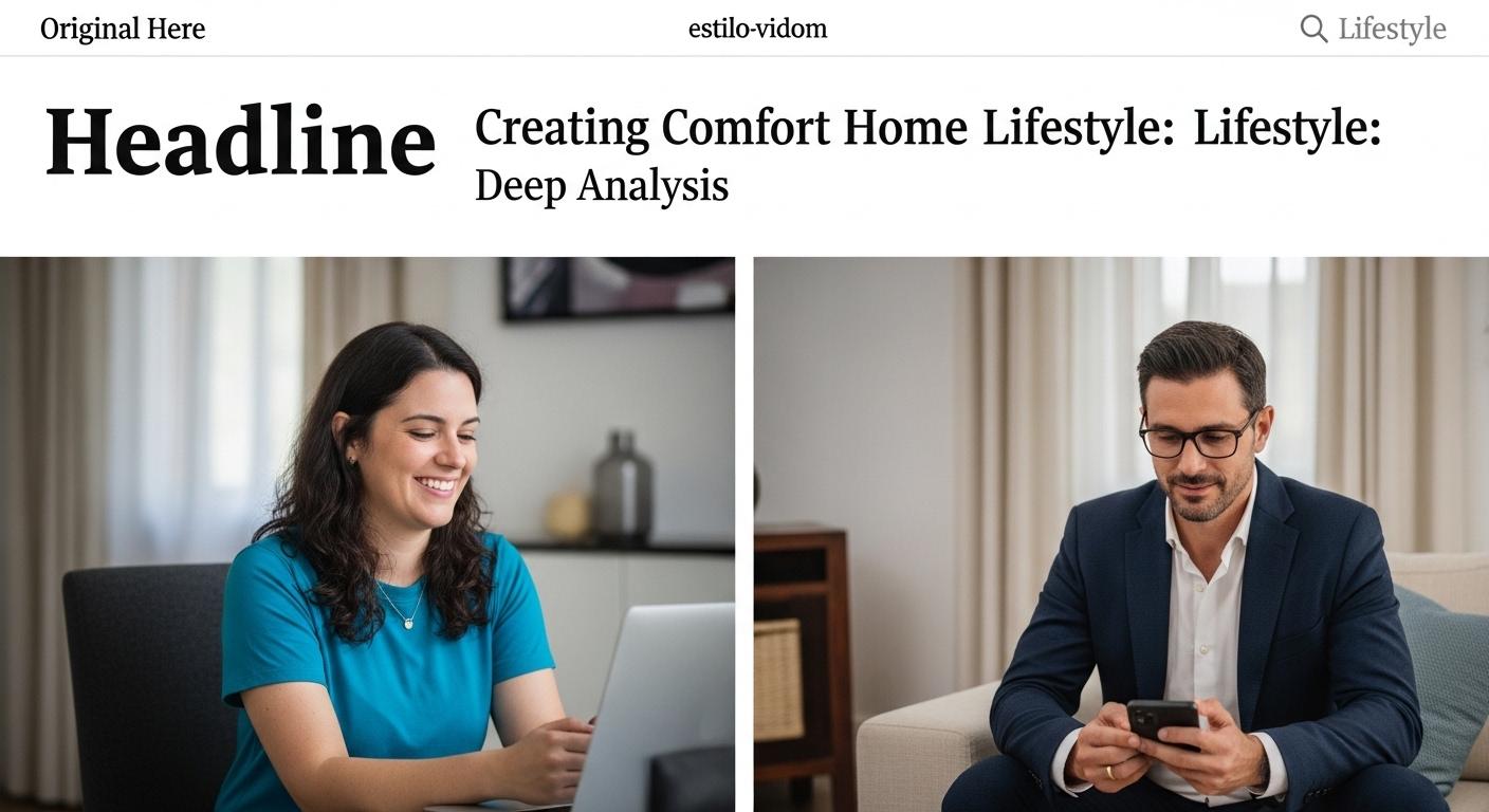 Cozy Brazilian living room with plants and warm lighting illustrating Creating Comfort Home Lifestyle