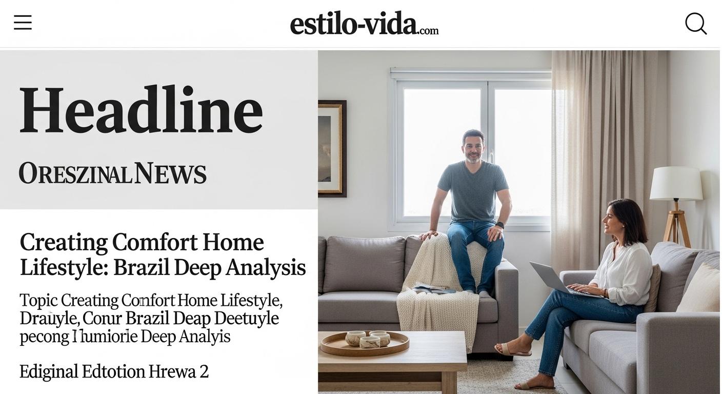 Cozy Brazilian living room with warm textiles and natural light